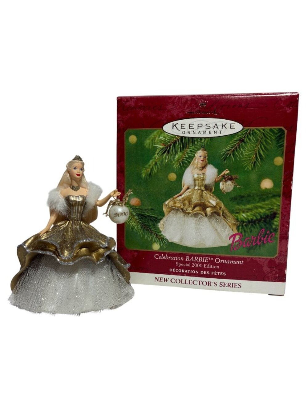 Barbie Hallmark Keepsake Ornament Celebration QX16821 Y2K Exclusive 2000 Vintage